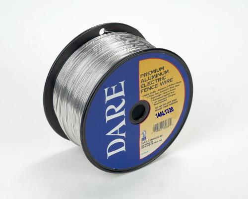 Dare Neverrust Electric Fencing Aluminum Wire (14 GA X 1/4 Mile - # 14AL1320, Silver)