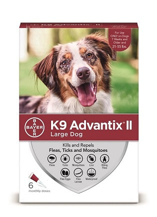 Bayer Animal Health Elanco K9 Advantix II flea and tick prevention for medium dogs
