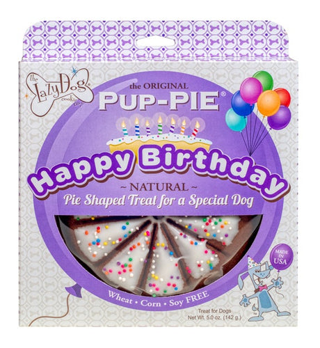 The Lazy Dog Cookie Co The Original Happy Birthday Pup-PIE Dog Treats With Pumpkin & Peanut Butter