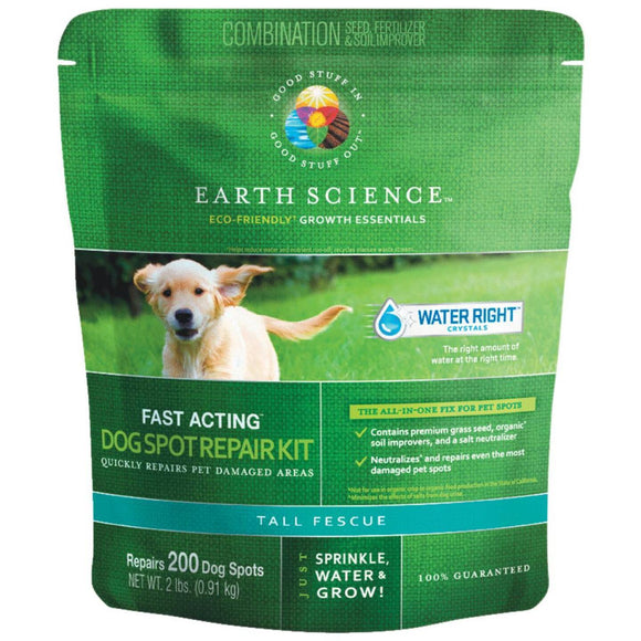Earth Science 2Lb. Covers Up to 300 Dog Spots Triple Fescue Grass Patch & Repair
