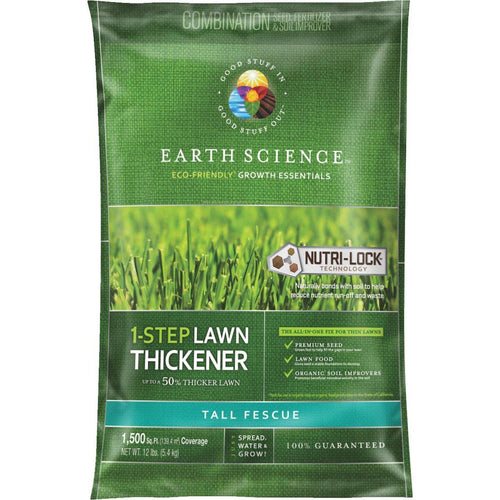 Earth Science One Step 12 Lb. 1500 Sq. Ft. Coverage Fescue Lawn Thickener