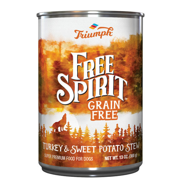 Triumph Free Spirit Grain Free Turkey & Sweet Potato Stew Dog Food