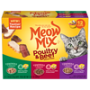 Meow Mix Tenders in Sauce Poultry & Beef Favorites Variety Pack