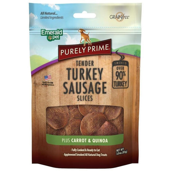 Emerald Pet Purely Prime Turkey Sausage Slices